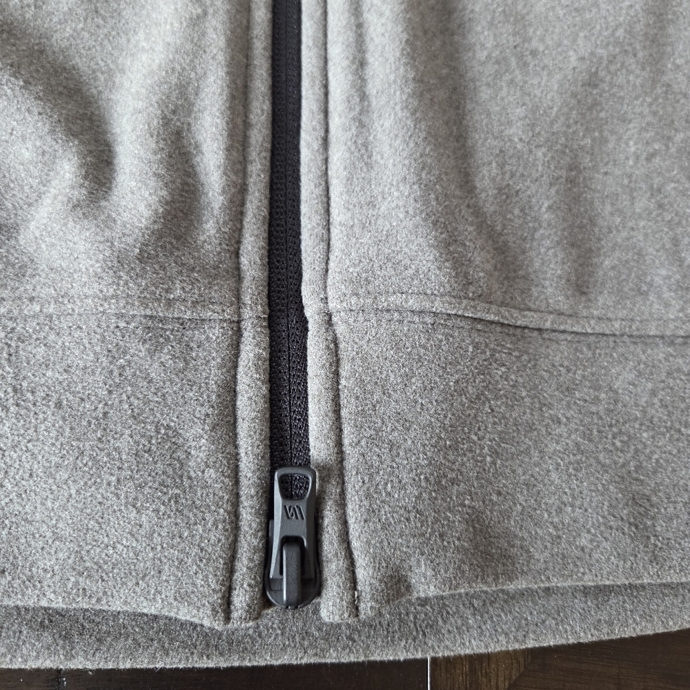 VRST Men's Medium Pinnacle Polar Fleece Zip Up Hoodie Jacket Warm Pewter New - Picture 7 of 15